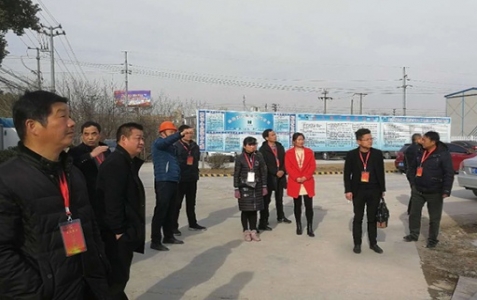 2018年1月13日長興縣人大代表來項目實地考察